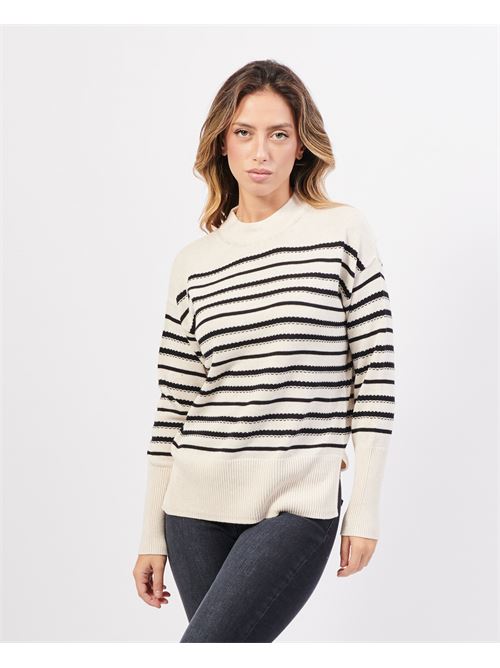 Pull ras du cou Gerry Weber avec broderie contrastée GERRY WEBER | 370524-4470109139